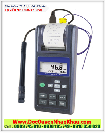 Traceable 4181, Nhiệt kế  –200°C đến 1333°C, 4181 Traceable@ Printing Hygrometer/Thermometer